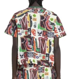 Converse X Come Tees Realms And Realities Rundhals-Shirt Für Sie Und Ihn Mit Allover-Print 10023507-A01 Bunt -Mode Reich Geschaft 10023507 A01 281 1