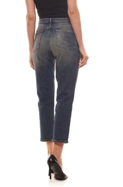 MUSTANG Boyfriend Tapered Jeans Bequeme Damen Boyfriend-Hose Mit Perlen Blau -Mode Reich Geschaft 1006490 5000 874 1