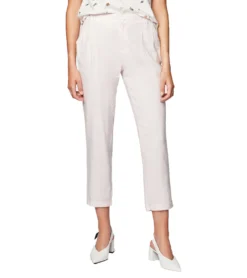 Mavi Jeans Leinen-Hose Niedliche Damen Stoff-Hose Mit Gummizug Am Bund Rosa