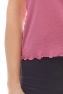 NA-KD Top Schlichtes Damen Spaghetti-Top Violett 6 NA-KD Top Schlichtes Damen Spaghetti-Top Violett -Mode Reich Geschaft 1018 000647 6401 Purple Rose 3