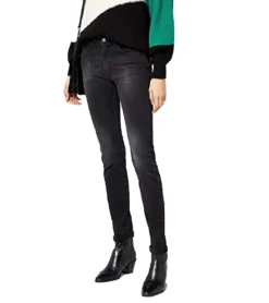 REPLAY Jacksy Freizeit-Hose Klassische Damen Straight Fit-Jeans Anthrazit -Mode Reich Geschaft 103280 007