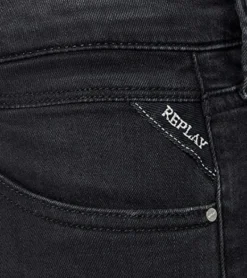 REPLAY Jacksy Freizeit-Hose Klassische Damen Straight Fit-Jeans Anthrazit -Mode Reich Geschaft 103280 007 3