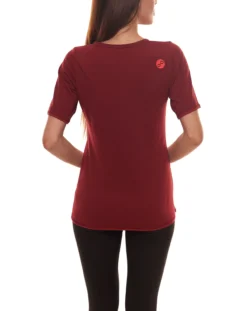 PYUA Mellow T-Shirt Elastisches Damen Freizeit-Shirt Mit Raglanärmeln Weinrot 7 PYUA Mellow T-Shirt Elastisches Damen Freizeit-Shirt Mit Raglanärmeln Weinrot -Mode Reich Geschaft 10810 312000 Tomato Red 3