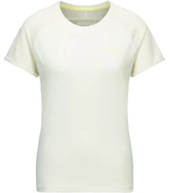 PYUA Skip T-Shirt Funktionales Freizeit-Shirt Mit Mesh-Einsätzen Weiß/Gelb