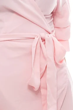 NA-KD X KRISTIN SUNDBERG Off Shoulder-Kleid Elegantes Party-Kleid Kurz Rosa -Mode Reich Geschaft 1355 100031 0048 Light Pink 3