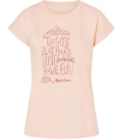 HOUDINI Big Up Message Rundhals-Shirt Sommerliches T-Shirt Für Damen Mit Frontprint Orange -Mode Reich Geschaft 1378940645 beach peach