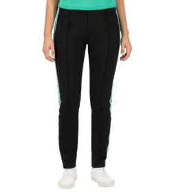 TIMEZONE Tight Thiska Stoff-Hose Extravagante Damen Hose Mit Galonstreifen Schwarz