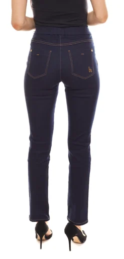 Bodyright Emana Jeans Schöne Damen Stoff-Hose Mit Dehnbund Kurzgröße Marine -Mode Reich Geschaft 16267853 1