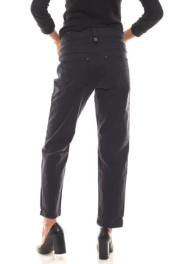 LauRie Hose Schmale Damen Cropped-Jeans Mit Ziernähten Serena Dunkelblau -Mode Reich Geschaft 17422644 1