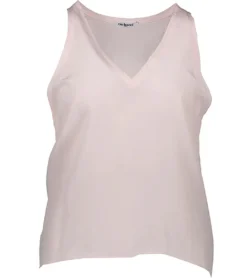Cacharel Seiden-Top Modisches Damen Sommer-Shirt Mit Weitem Armausschnitt Rosa -Mode Reich Geschaft 17EFP215517 310