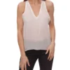 Cacharel Seiden-Top Modisches Damen Sommer-Shirt Mit Weitem Armausschnitt Rosa