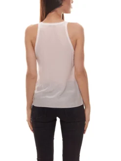 Cacharel Seiden-Top Modisches Damen Sommer-Shirt Mit Weitem Armausschnitt Rosa -Mode Reich Geschaft 17EFP215517 310 3