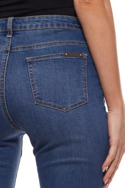Aniston Skinny-Jeans Leicht Ausgefranste Damen Hose Mit Zierperlen Blau -Mode Reich Geschaft 18372902 2