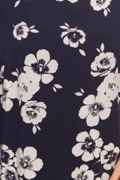 GUIDO MARIA KRETSCHMER Shirt-Bluse Hüftlange Damen Bluse Mit Floralem Druck Blau -Mode Reich Geschaft 19878447 1