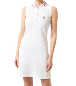 JIMMY SANDERS Damen Freizeit-Kleid Mini-Kleid Alda Weiß