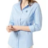 JIMMY SANDERS Damen Hemd-Bluse Business-Bluse Clara Hellblau