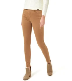 JIMMY SANDERS Damen Stoff-Hose Slim Fit Freizeit-Hose Felix Hellbraun -Mode Reich Geschaft 19W PW10010 V1681