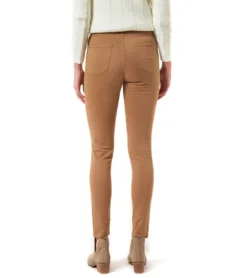 JIMMY SANDERS Damen Stoff-Hose Slim Fit Freizeit-Hose Felix Hellbraun -Mode Reich Geschaft 19W PW10010 V1681 2