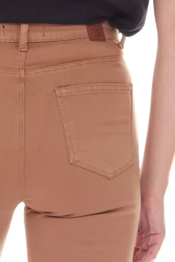 JIMMY SANDERS Damen Stoff-Hose Slim Fit Freizeit-Hose Felix Hellbraun -Mode Reich Geschaft 19W PW10010 V1681 8