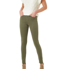 JIMMY SANDERS Damen Stoff-Hose Business-Hose Felix Khaki -Mode Reich Geschaft 19W PW10010 V1795
