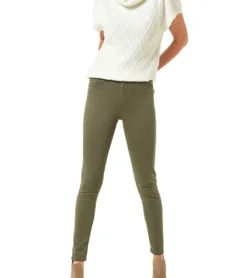 JIMMY SANDERS Damen Stoff-Hose Business-Hose Felix Khaki -Mode Reich Geschaft 19W PW10010 V1795 2