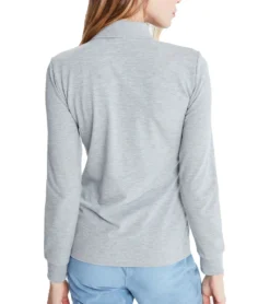 JIMMY SANDERS Damen Langarm-Shirt Polo-Shirt Veronika Grau -Mode Reich Geschaft 20W PLW2011 V1614 Veronika