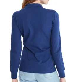 JIMMY SANDERS Damen Polo-Shirt Langarm-Shirt Veronika Dunkelblau -Mode Reich Geschaft 20W PLW2011 V1944 3