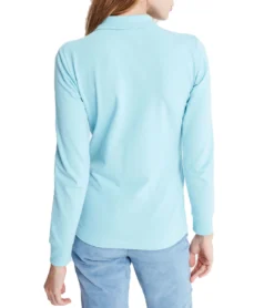 JIMMY SANDERS Damen Polo-Shirt Langarm-Shirt Veronika Hellblau -Mode Reich Geschaft 20W PLW2011 V1953