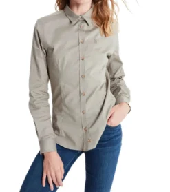 JIMMY SANDERS Damen Langarm-Bluse Hemd Bertina Dunkel-Beige -Mode Reich Geschaft 20W SHW4039 V1662 2