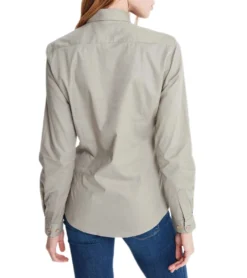 JIMMY SANDERS Damen Langarm-Bluse Hemd Bertina Dunkel-Beige -Mode Reich Geschaft 20W SHW4039 V1662 4