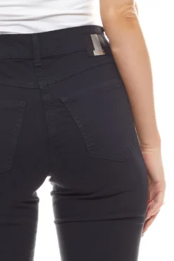 MAC Angela5 Slim-Cropped-Jeans Anziehende Damen 7/8-Denim-Hose Mit Reißverschluss Am Bein-Saum Navy -Mode Reich Geschaft 26163700 3