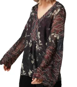 GUIDO MARIA KRETSCHMER Bluse Feminines Damen Blusen-Shirt Mit Floralem Allover-Print Bunt -Mode Reich Geschaft 29659000