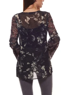 GUIDO MARIA KRETSCHMER Bluse Feminines Damen Blusen-Shirt Mit Floralem Allover-Print Bunt -Mode Reich Geschaft 29659000 4