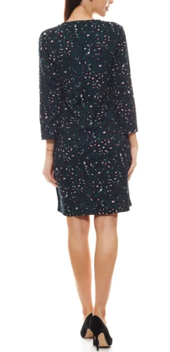 Aniston Selected Kleid Stylisches Damen Trend-Kleid Mit Leoparden-Print Grün -Mode Reich Geschaft 34183435 2