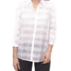 GERRY WEBER Karo-Bluse Zeitlose Damen Sommer-Bluse Mit 3/4-Ärmeln Weiß/Blau