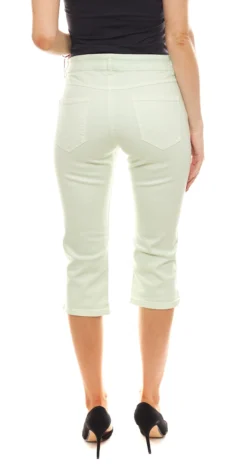 MAC Clean Capri-Jeans Schöne Damen Stretch-Hose Mit Schmalem Schnitt Hellgrün -Mode Reich Geschaft 36007026 2