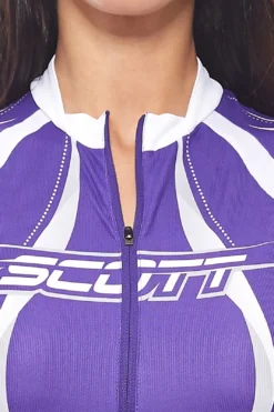 SCOTT Damen Biketrikot Enganliegendes Sportshirt Violett -Mode Reich Geschaft 38644 140636 Lila 3