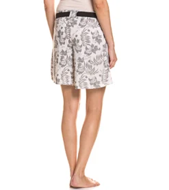 UNITED COLORS OF BENETTON Shorts Lockere Kurze Hose Für Damen Mit Blüten-Print Grau -Mode Reich Geschaft 3SZ63F085 00323 1