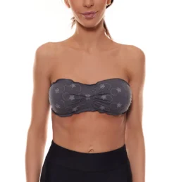 BENETTON UNDERCOLORS Bikini-Top Süße Damen Bandeau-Bikini-Oberteile Mit Bindeband Grau