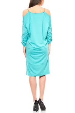 3/4 Arm Kleid Knielang Grün B.C. By Heine -Mode Reich Geschaft 4 B C Best Connections by heine 9911 3 4 Arm Kleid