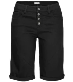 Cheer Shorts Komfortable Kurze Hose Für Damen Mit Dezenter Waschung Schwarz -Mode Reich Geschaft 40478753 3