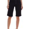 Cheer Shorts Komfortable Kurze Hose Für Damen Mit Dezenter Waschung Schwarz