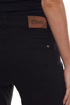 Cheer Shorts Komfortable Kurze Hose Für Damen Mit Dezenter Waschung Schwarz -Mode Reich Geschaft 40478753 8