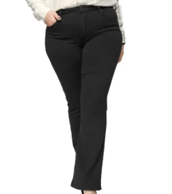 Lee Plus Bootcut Jeans Klassische Damen Hose Große Größen Schwarz -Mode Reich Geschaft 41151709