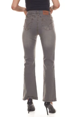 Cheer Simone Jeans Klassische Damen Five-Pocket-Hose Mit Ausgestelltem Bein Grau -Mode Reich Geschaft 440788 5