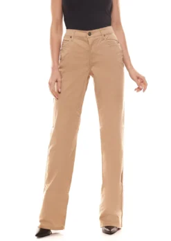 Sheego Luftige 7/8 Damen-Stretchhose Basic-Look Beige