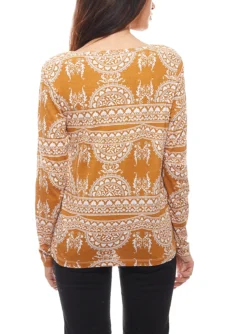 Cheer Langarm-Shirt Gemustertes Damen Herbst-Shirt Mit Rechteckigem Ausschnitt In Tollen Farben -Mode Reich Geschaft 493300 493300 4 Cheer Damen Langarmshirt gemustertes Shirt mit rechteckigem Ausschnitt Curry Cheer Damen Langarmshirt gemustertes Shirt mit rechteckigem Ausschnitt Curry