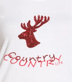 LEKRA T-Shirt Bequemes Damen Sommer-Shirt Kurzarm Weiß -Mode Reich Geschaft 49507 Weiss Rot 2