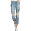LTB Lina Damen Baumwoll-Hose High Waist Jeans In Zigaretten-Form 51049 13677 50892 Hellblau