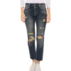 LTB Sanvi Damen Ripped-Jeans Boyfriend-Hose Aus Baumwolle 51141 13914 50452 Blau